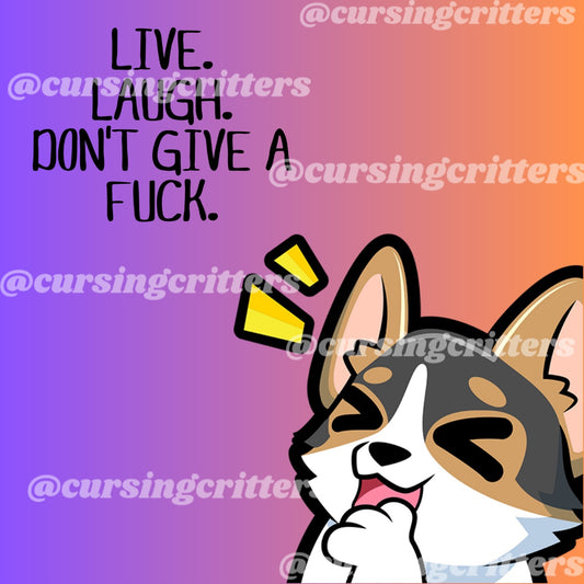 Live. Laugh. Sticker